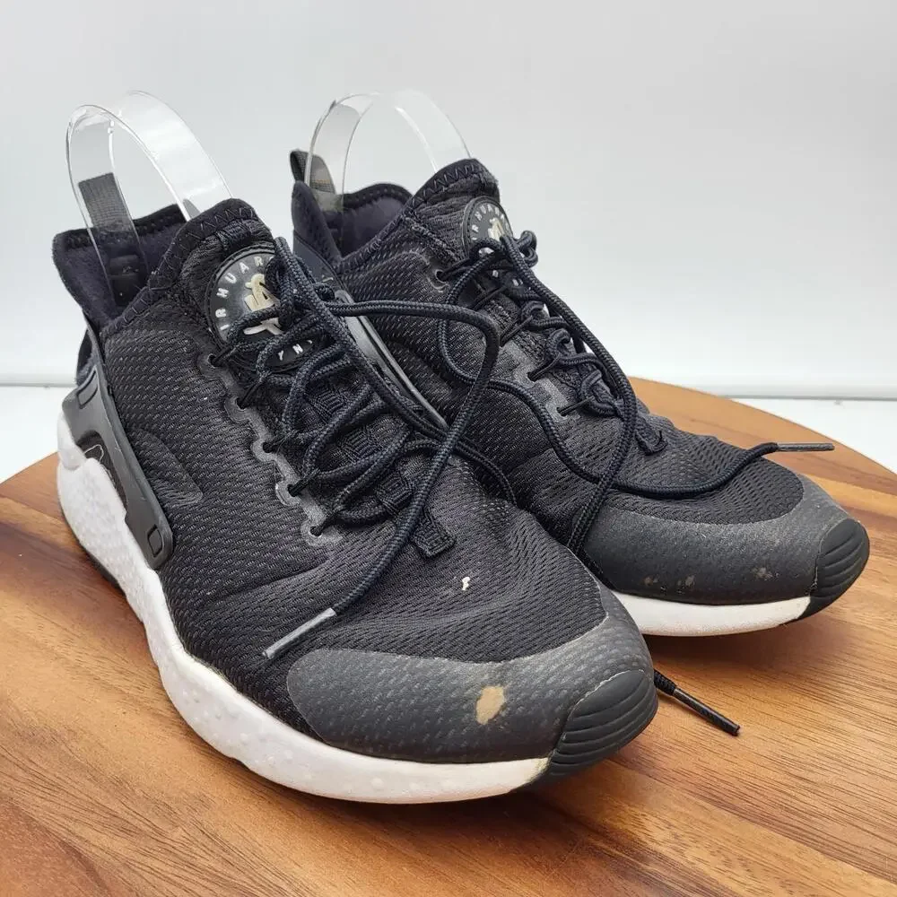 Nike Womens Air Huarache Run Running Shoes‎ Size 9.5 819151-008 Black Trainers